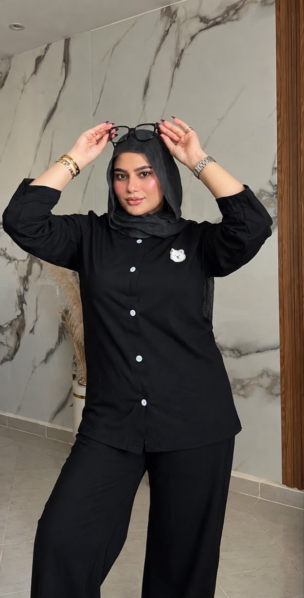 Coton pj black