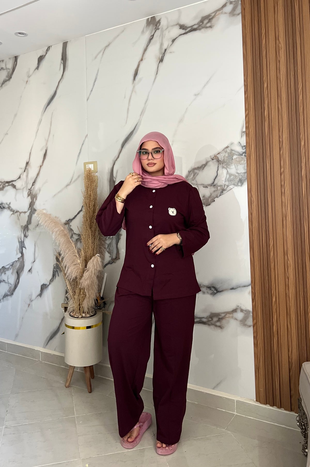 Coton pj bergandy