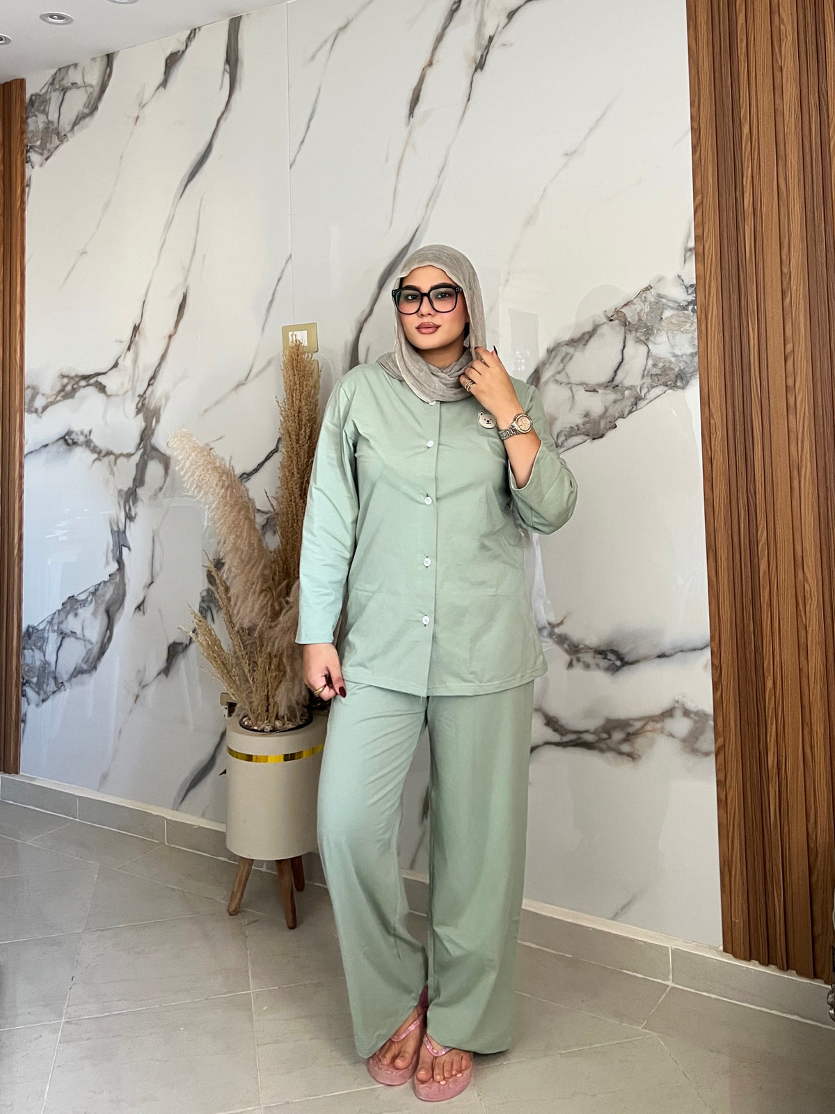 Coton pj Mentgreen