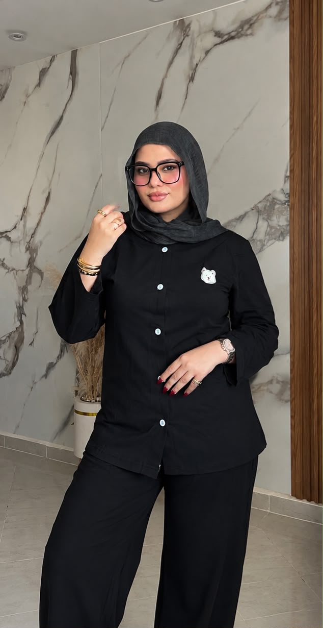 Coton pj black
